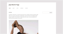 Desktop Screenshot of jayemartinyoga.com